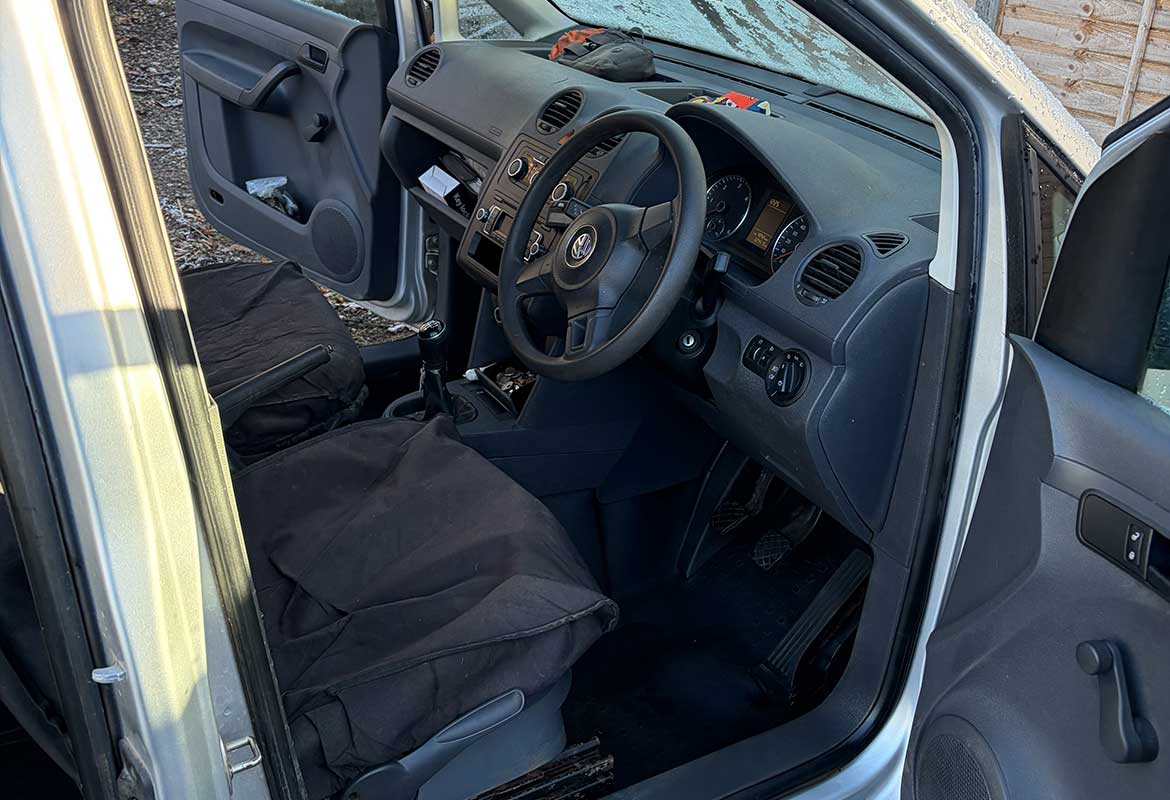  Volkswagon Caddy Interior After